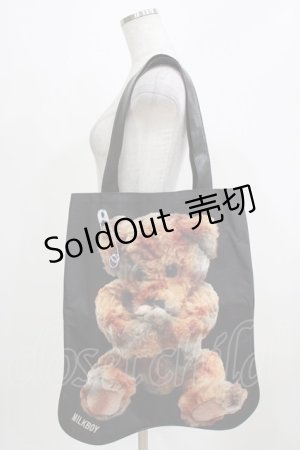 画像: MILKBOY / NEVER SAY NEVER SPECIALTOTE BAG  ブラック H-26-03-03-064-MB-BG-AK-ZH