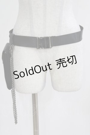 画像: KILL STAR / Distortion Clouds Belt XL ブラック H-26-03-03-065-SL-ZA-KB-ZH