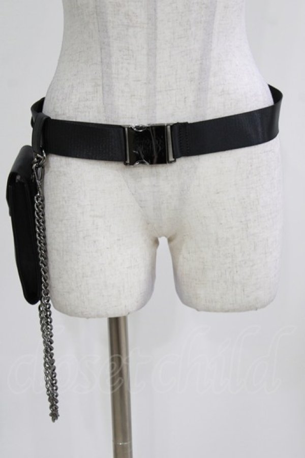 画像1: KILL STAR / Distortion Clouds Belt XL ブラック H-26-03-03-065-SL-ZA-KB-ZH (1)