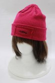 画像1: MILKBOY / LOGO KNIT CAP  ディープピンク H-26-03-03-075-MB-AC-AK-ZH (1)