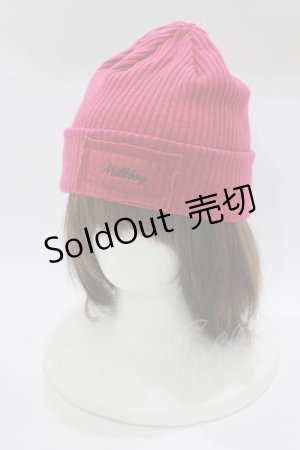 画像: MILKBOY / LOGO KNIT CAP  ディープピンク H-26-03-03-075-MB-AC-AK-ZH