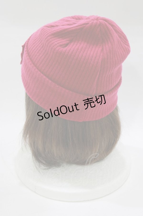 画像2: MILKBOY / LOGO KNIT CAP  ディープピンク H-26-03-03-075-MB-AC-AK-ZH (2)