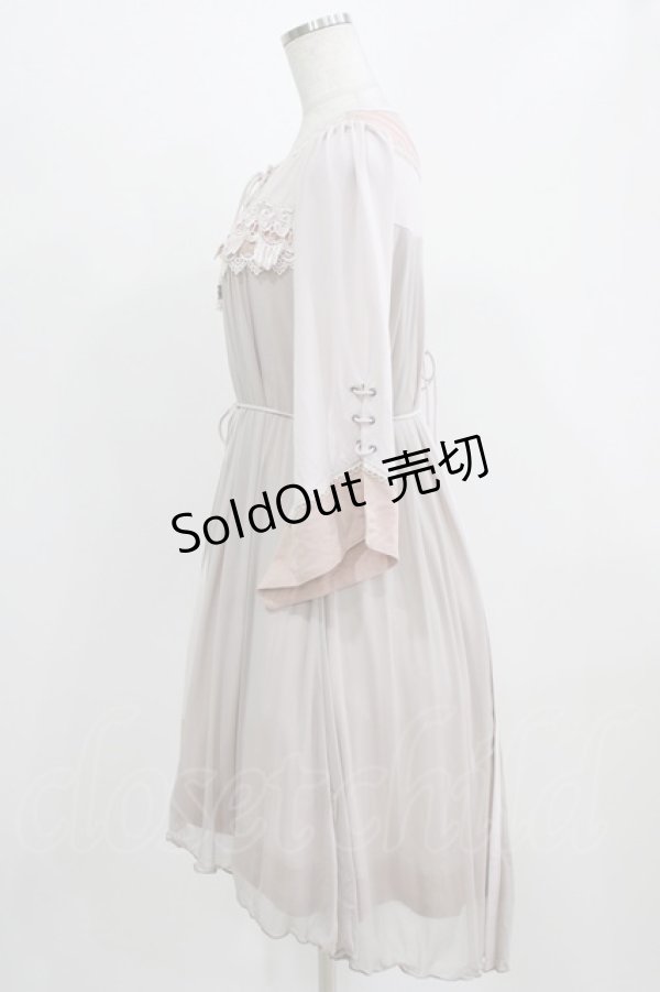 画像2: Rozen Kavalier / メッシュレイヤードワンピース  ピンクベージュ H-26-03-03-077-OO-OP-AK-ZH (2)