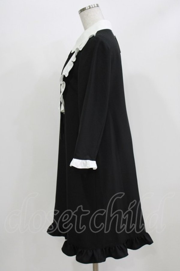 画像2: MILK / Frill Modish dress  ブラック H-26-03-03-009-ML-OP-AK-ZH (2)