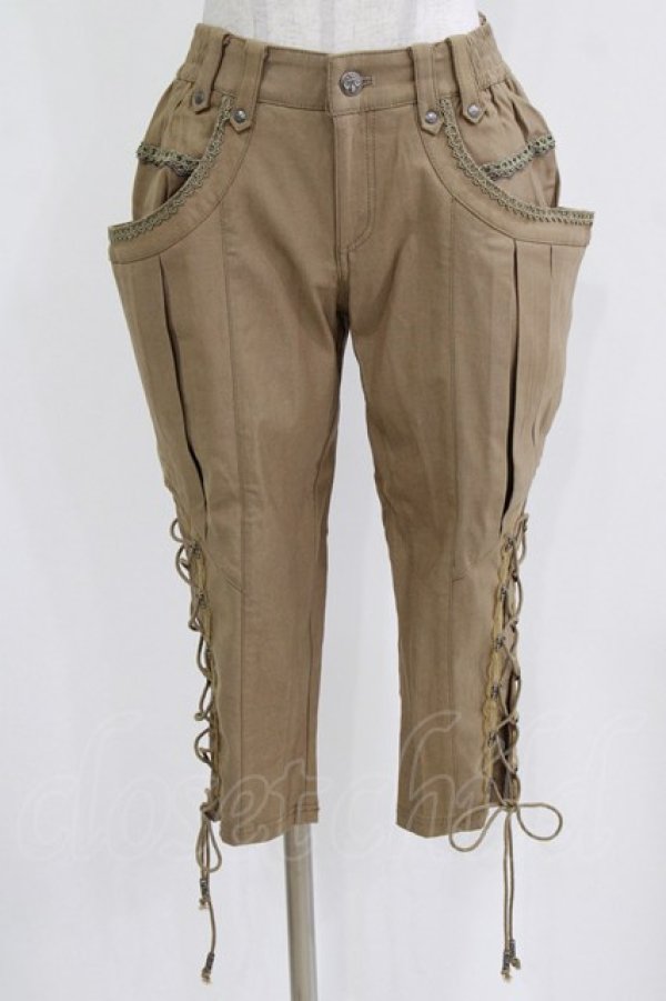 画像1: Rozen Kavalier / レースアップパンツ  カーキ H-26-03-03-013-OO-PA-AK-ZH (1)