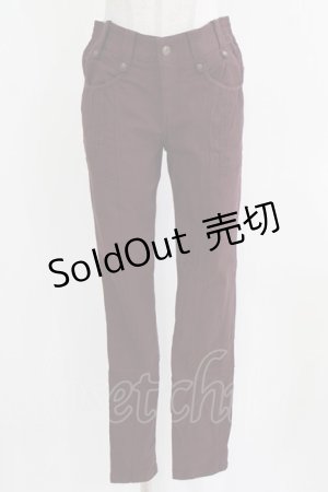 画像: Rozen Kavalier / 刺繍ポケットパンツ  ワイン H-26-03-03-014-OO-PA-AK-ZH