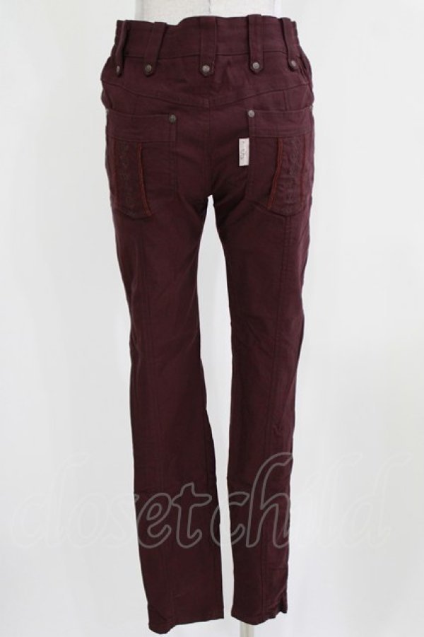 画像3: Rozen Kavalier / 刺繍ポケットパンツ  ワイン H-26-03-03-014-OO-PA-AK-ZH (3)