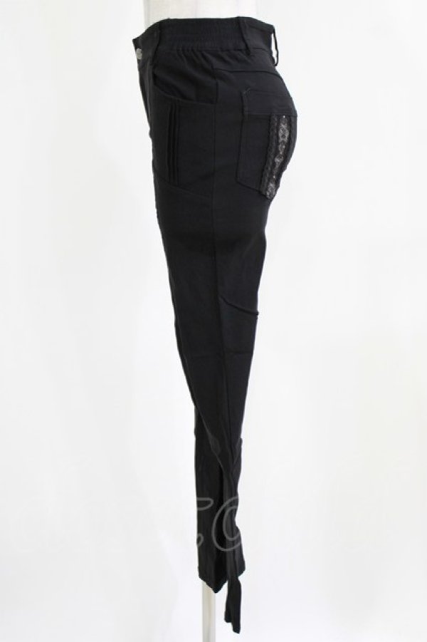 画像2: Rozen Kavalier / 刺繍ポケットパンツ M 黒 H-26-03-03-017-OO-PA-AK-ZH (2)