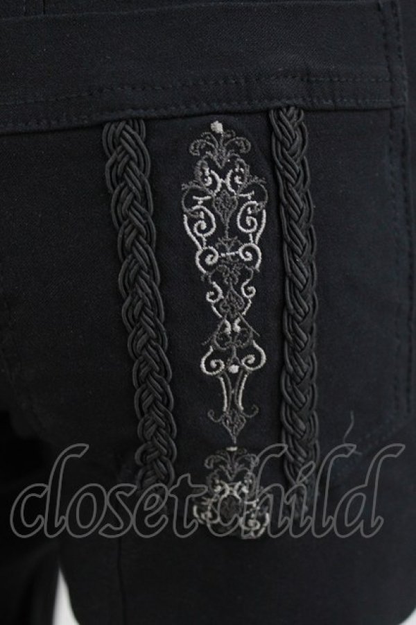 画像4: Rozen Kavalier / 刺繍ポケットパンツ M 黒 H-26-03-03-017-OO-PA-AK-ZH (4)