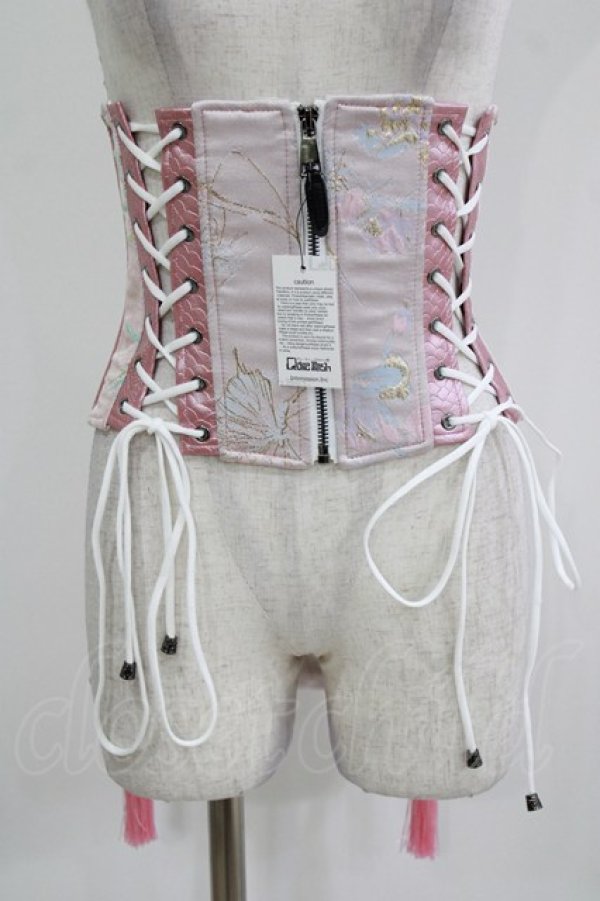 画像1: Qutie Frash / 花魁コルセット  ピンク H-26-03-03-020-QU-ZA-KB-ZH (1)