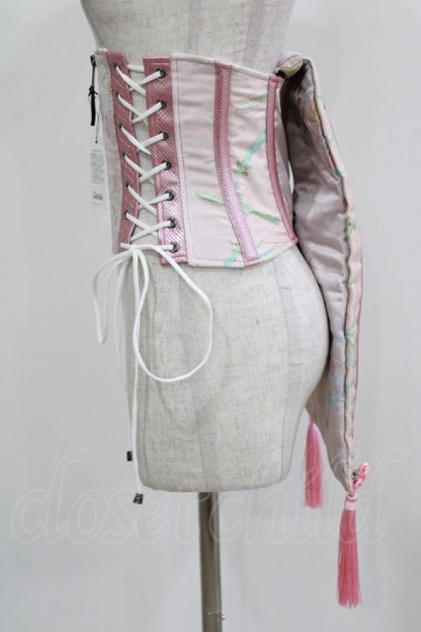 画像2: Qutie Frash / 花魁コルセット  ピンク H-26-03-03-020-QU-ZA-KB-ZH (2)