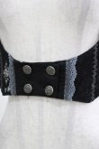 画像4: Ozz oneste / 薔薇刺繍ハーネス  黒 H-26-03-03-022-OO-TO-KB-ZH (4)