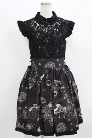 画像: elements,H / ANTIQUE MOTIFワンピース  ブラック H-26-03-04-1029-PU-OP-KB-ZH