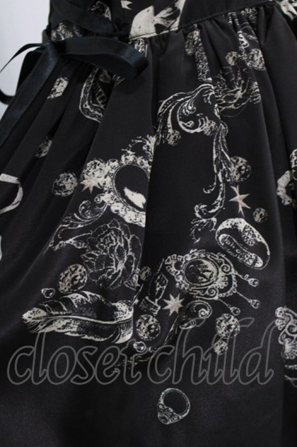画像4: elements,H / ANTIQUE MOTIFワンピース  ブラック H-26-03-04-1029-PU-OP-KB-ZH (4)