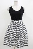画像1: MILK / Messageキャミワンピース  ブラックプリント H-26-03-04-1031-ML-OP-KB-ZH (1)
