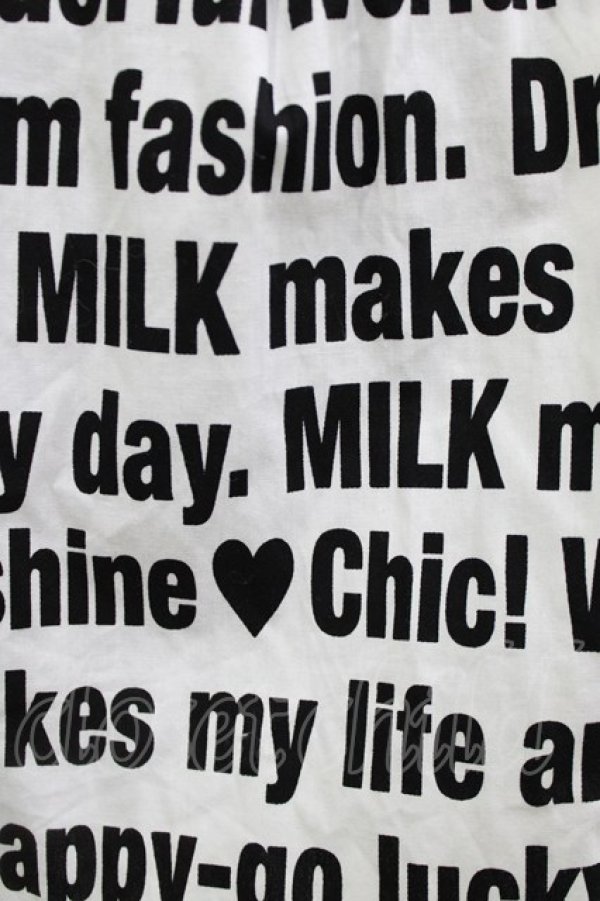 画像4: MILK / Messageキャミワンピース  ブラックプリント H-26-03-04-1031-ML-OP-KB-ZH (4)