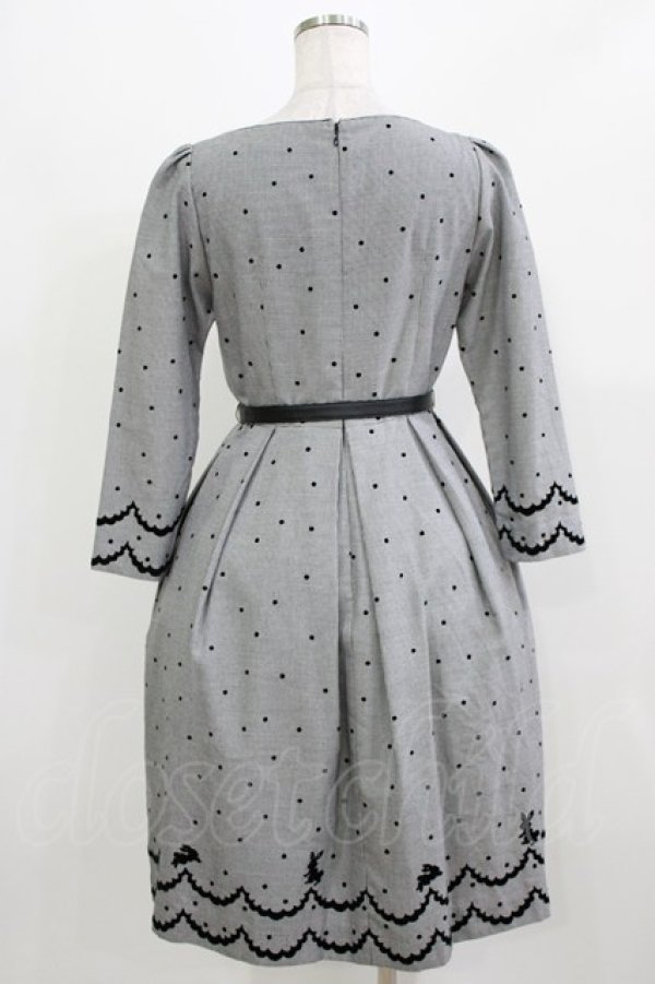 画像3: MILK / Bunny Danceドレス  白黒千鳥 H-26-03-04-1032-ML-OP-KB-ZH (3)