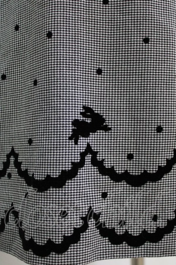 画像4: MILK / Bunny Danceドレス  白黒千鳥 H-26-03-04-1032-ML-OP-KB-ZH (4)