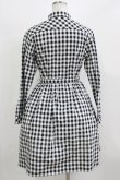 画像3: MILK / ギンガムロングワンピース  ブラック H-26-03-04-1033-ML-OP-KB-ZH (3)