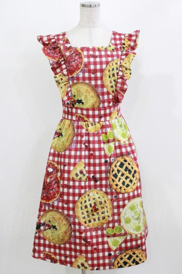 画像1: MILK / タルトエプロンドレス  ベリーギンガム H-26-03-04-1034-ML-OP-KB-ZH (1)