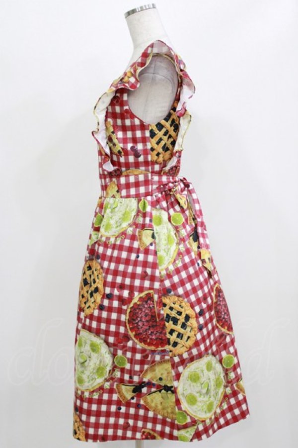 画像2: MILK / タルトエプロンドレス  ベリーギンガム H-26-03-04-1034-ML-OP-KB-ZH (2)