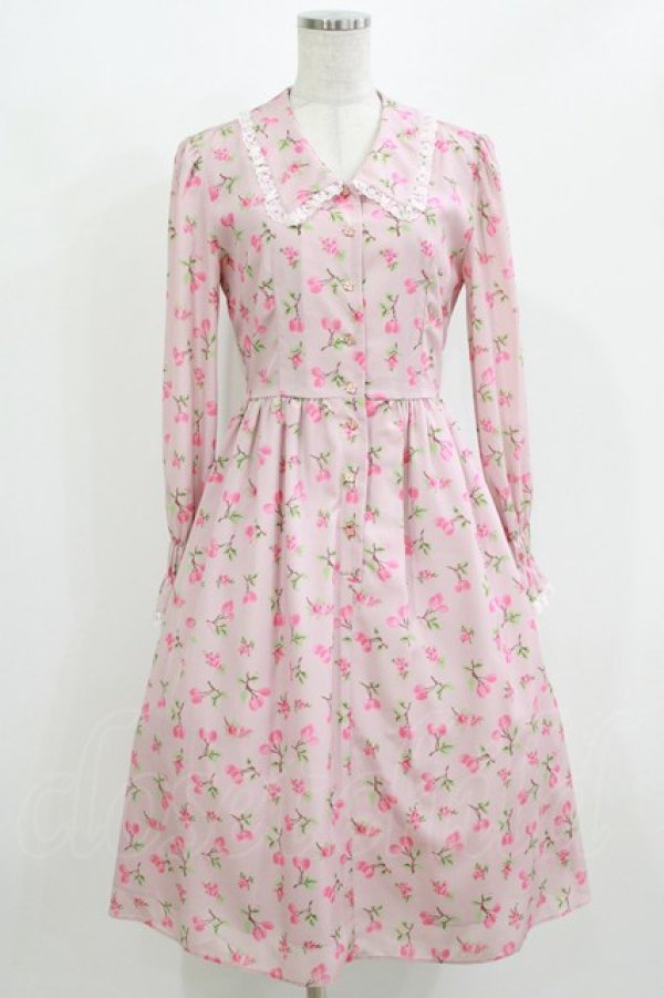 画像1: MILK / ベリー・ルージュドレス  ピンク×ローズベリー H-26-03-04-1035-ML-OP-KB-ZH (1)