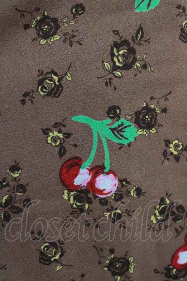 画像4: MILK / チェリーローズワンピース  キャラメル H-26-03-04-1038-ML-OP-KB-ZH (4)