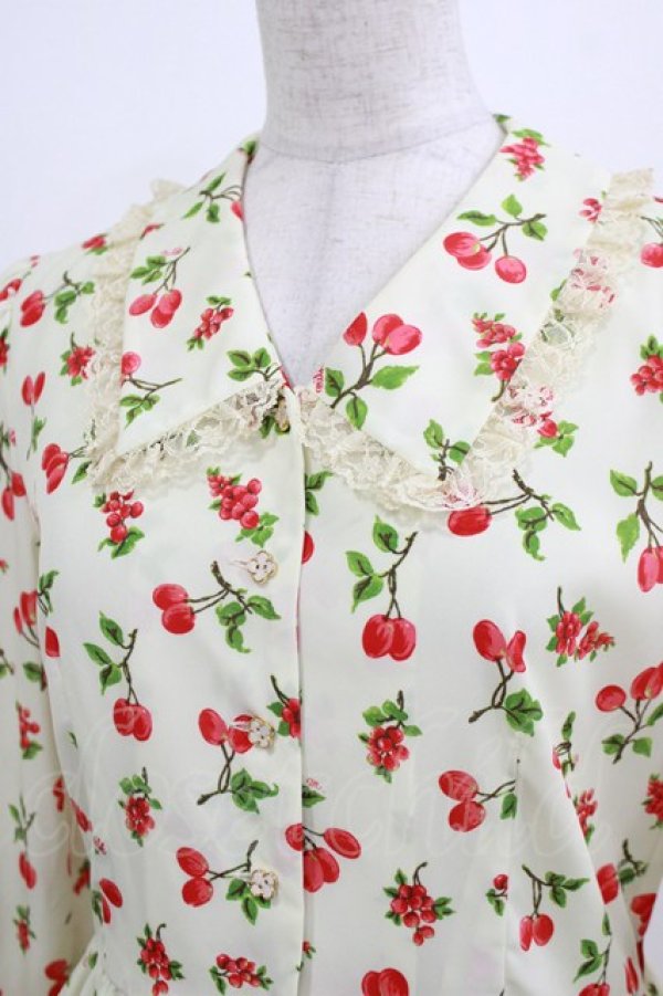 画像4: MILK / ベリー・ルージュドレス  クリーム×レッドベリー H-26-03-04-1043-ML-OP-KB-ZH (4)