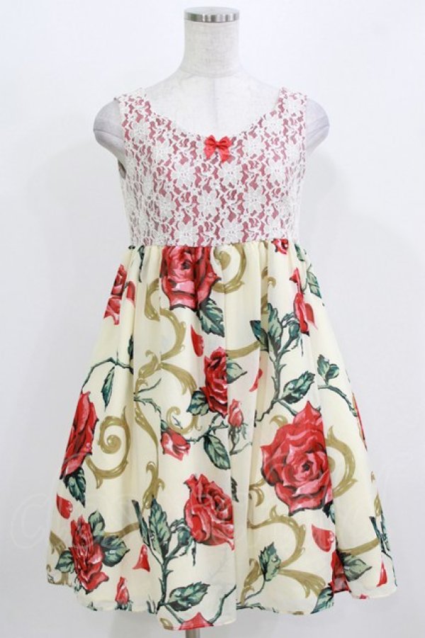 画像1: MILK / ロージーローズBaby doll  レッドローズ H-26-03-04-1044-ML-OP-KB-ZH (1)