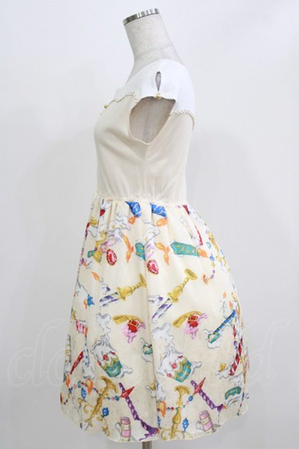 画像2: MILK / キャンドルハーフワンピース  アイボリー H-26-03-04-1045-ML-OP-KB-ZH (2)