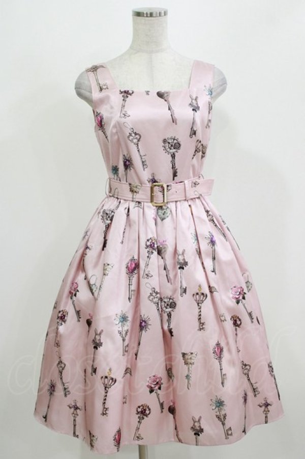 画像1: MILK / ラビリンスKeyジャンスカ  ピンク H-26-03-04-1048-ML-OP-KB-ZH (1)