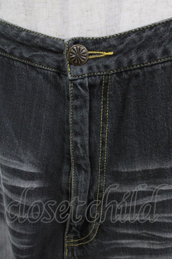 画像4: ALGONQUINS / ダメージデニムパンツ  グレー H-26-03-04-1005-AL-PA-KB-ZH (4)