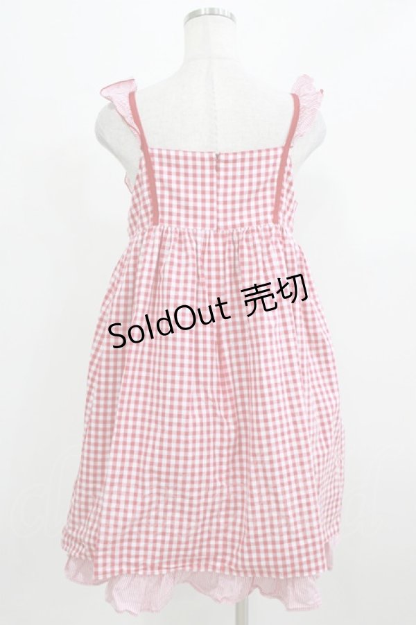 画像3: Emily Temple cute / メルティショコラストロベリーフリルキャミワンピース  赤 H-26-03-04-1054-ET-OP-KB-ZH (3)