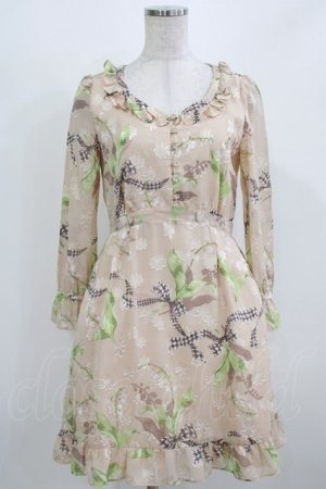 画像: MILK / Lilybellシアードレス  ハニーベージュ H-26-03-04-1057-ML-OP-KB-ZH