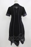 画像3: Ozz oneste / 薔薇刺繍レイヤードワンピース  黒×紫 H-26-03-04-1058-OO-OP-KB-ZH (3)
