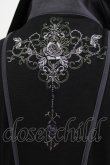 画像4: Ozz oneste / 薔薇刺繍レイヤードワンピース  黒×紫 H-26-03-04-1058-OO-OP-KB-ZH (4)