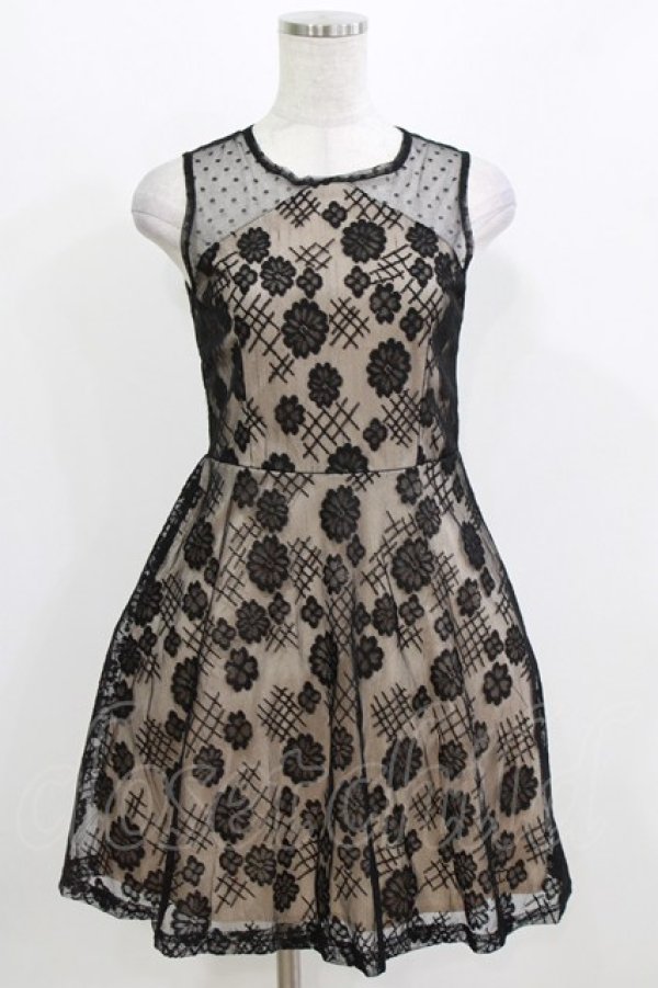 画像1: NUDE N' RUDE / Spirit wing dress S-M ベージュ×黒 H-26-03-04-1059-GO-OP-KB-ZH (1)