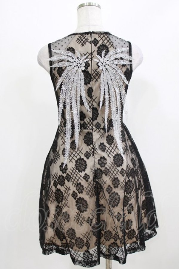 画像3: NUDE N' RUDE / Spirit wing dress S-M ベージュ×黒 H-26-03-04-1059-GO-OP-KB-ZH (3)