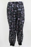 画像3: Drug Honey / アンティークブローチ柄パンツ  黒 H-26-03-04-1006-PU-PA-KB-ZH (3)