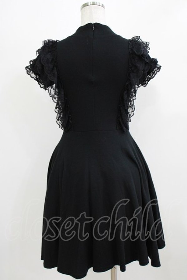 画像3: Katie / ROSEMARY bottle neck one-piece  ブラック H-26-03-04-1060-LO-OP-KB-ZH (3)