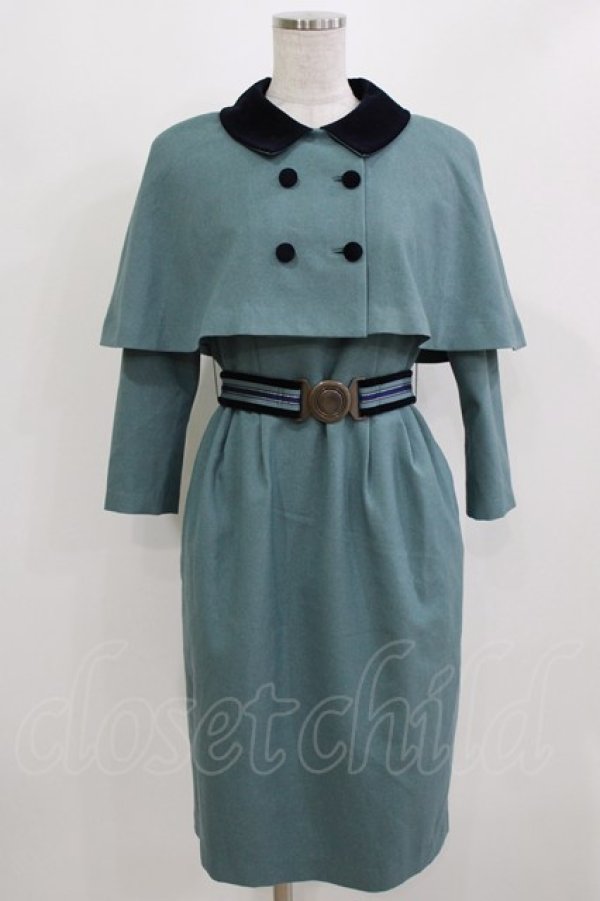 画像1: MILK / キャサリンTwin SET  ミスティーグリーン×ネイビー H-26-03-04-1063-ML-OP-KB-ZH (1)