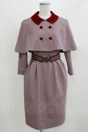 画像: MILK / キャサリンTwin SET  スモーキーピンク×エンジ H-26-03-04-1064-ML-OP-KB-ZH