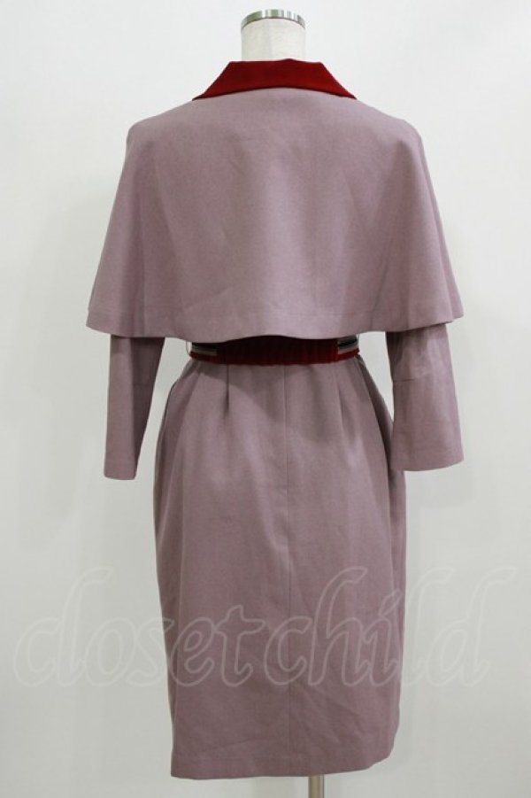 画像3: MILK / キャサリンTwin SET  スモーキーピンク×エンジ H-26-03-04-1064-ML-OP-KB-ZH (3)