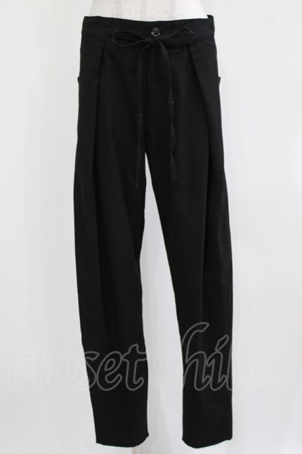 画像1: HYSTERIC GLAMOUR / タックパンツ S 黒 H-26-03-04-1007-PU-PA-KB-ZH (1)