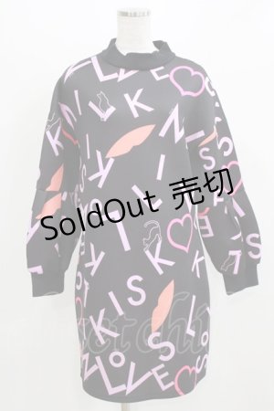 画像: MILK / MILKISSカットワンピース  ブラックベース H-26-03-04-1068-ML-OP-KB-ZH