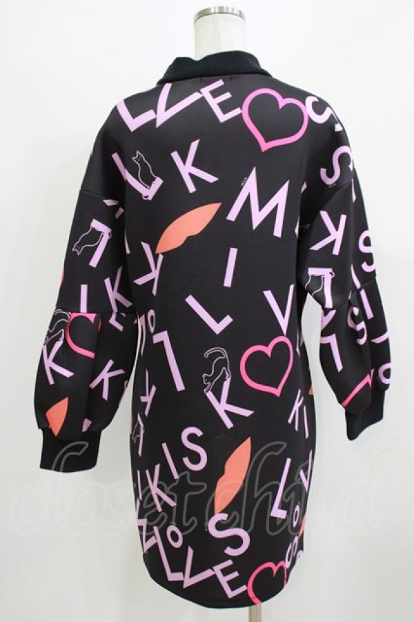 画像3: MILK / MILKISSカットワンピース  ブラックベース H-26-03-04-1068-ML-OP-KB-ZH (3)