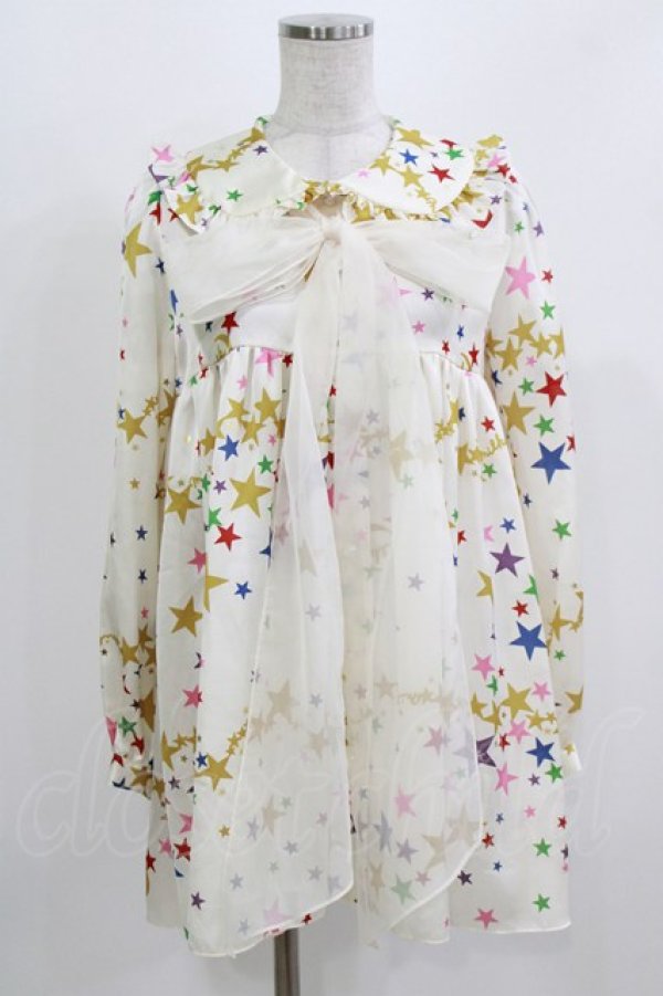 画像1: MILK / Twinkle Babyブラウス  オフ×マルチ H-26-03-04-1074-ML-BL-KB-ZH (1)