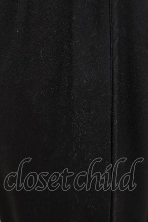 画像4: NieR Clothing / ブロッキングサルエルパンツ  黒×和柄九尾水色 H-26-03-04-1008-PU-PA-KB-ZH (4)