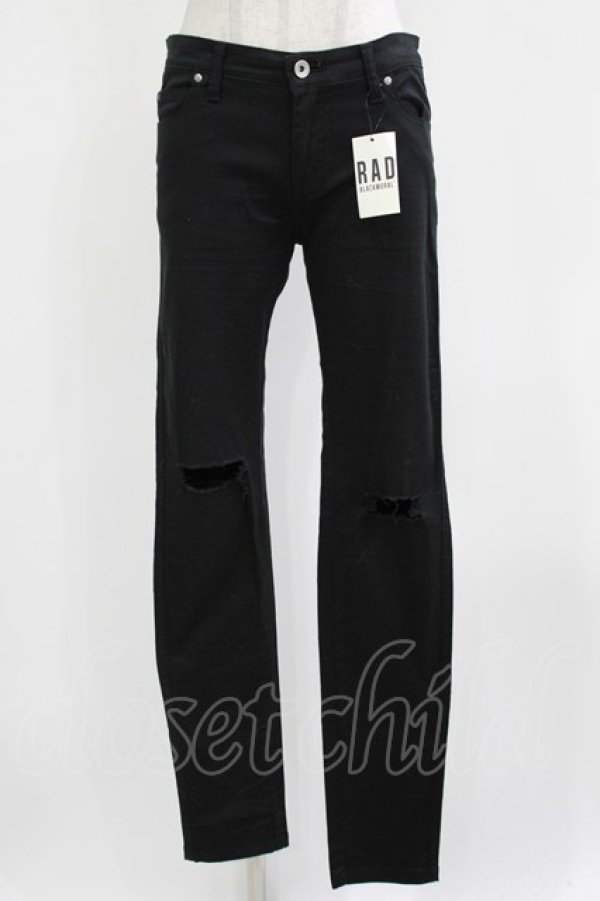 画像1: BLACK MORAL / ダメージスキニーパンツ L ブラック H-26-03-04-1009-PU-PA-KB-ZH (1)