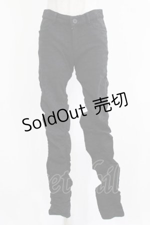 画像: MiDiom / ジャガドシャーリングパンツ  ブラック H-26-03-04-1002-PU-PA-KB-ZH